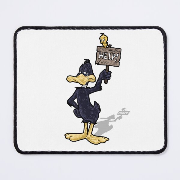 Item preview, Crying Duck Holding Help Sign Cartoon Illustration designed and sold by ekraart.