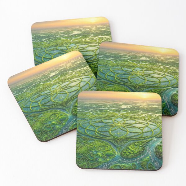 Item preview, Vibrant Green Wetland Flower of Life River Delta | Monkeybusiness designed and sold by monkeybusiness.pt.