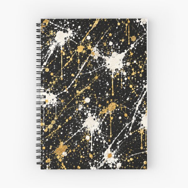 Item preview, Gilded Monochrome Splatter Action Abstract Art designed and sold by THE SPLATTERED HAUS BY SAGE BANKS.