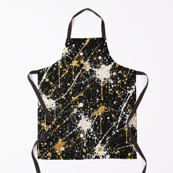 Item preview, Gilded Monochrome Splatter Action Abstract Art designed and sold by THE SPLATTERED HAUS BY SAGE BANKS.