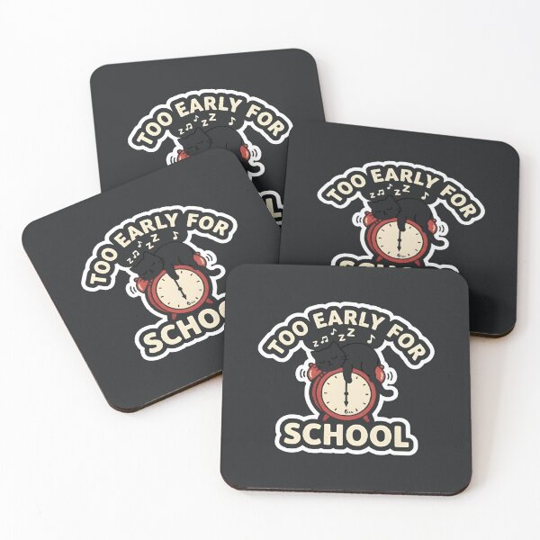 Item preview, Too Early For School Funny Sleepy Cat Halloween Student designed and sold by eihabo.