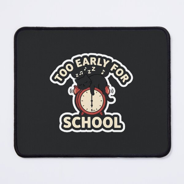 Item preview, Too Early For School Funny Sleepy Cat Halloween Student designed and sold by eihabo.