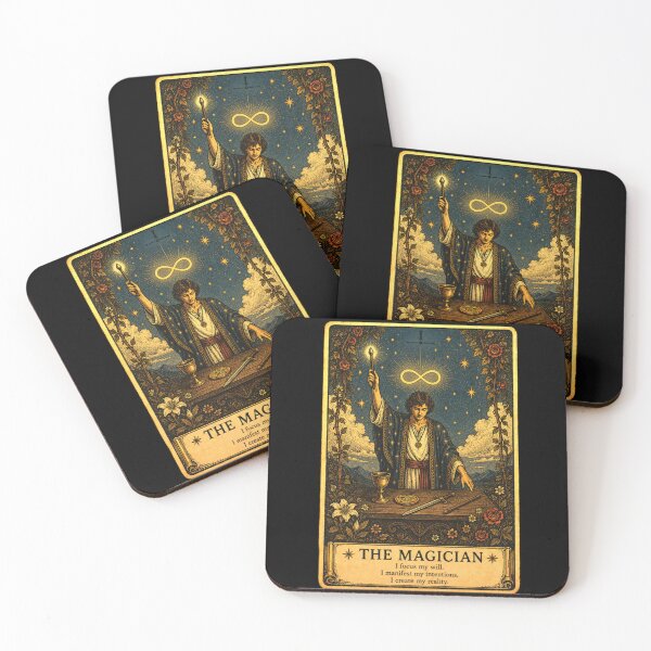 Item preview, The Magician Tarot Card - Celestial Personal Power Tarot Illustration designed and sold by ArcanaAbsolute.