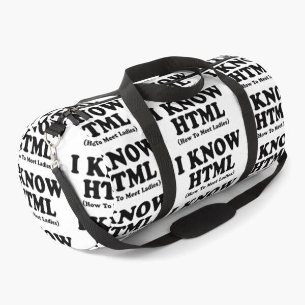 Aperçu de l'œuvre Je connais le HTML - T-Shirt créée et vendue par GeeklyShirts.