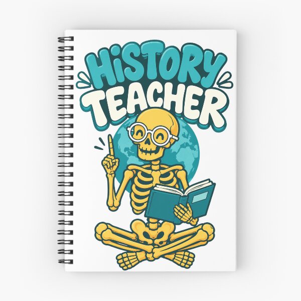 Item preview, History Teacher Funny Skeleton Halloween Teacher Shirt designed and sold by WorkLoop.