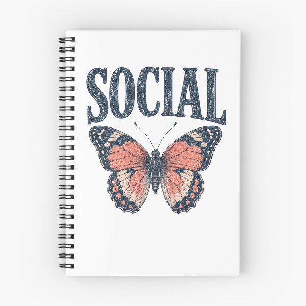 Item preview, Social Butterfly Vintage Retro designed and sold by Auchi_Verse.