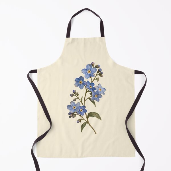Item preview, Vintage Blue Forget Me Not Flowers Botanical Art designed and sold by jianina-alondra.