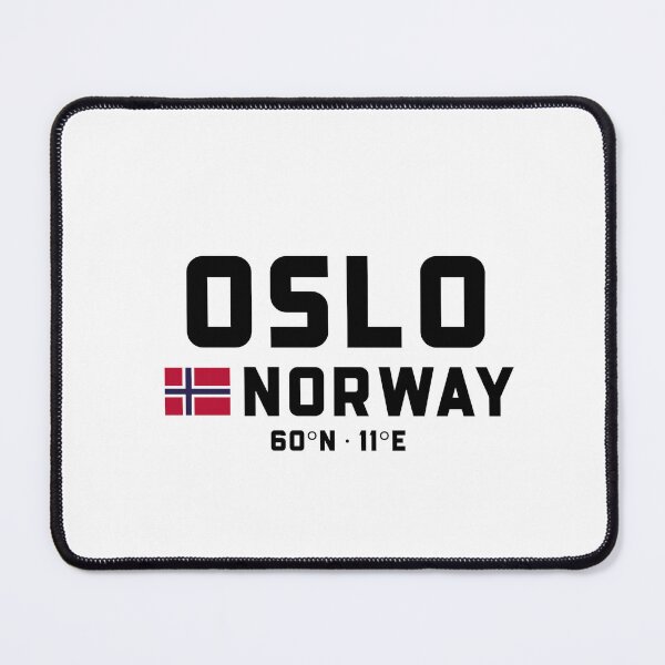 Item preview, Oslo Norway Coordinates and Flag designed and sold by Andersce.