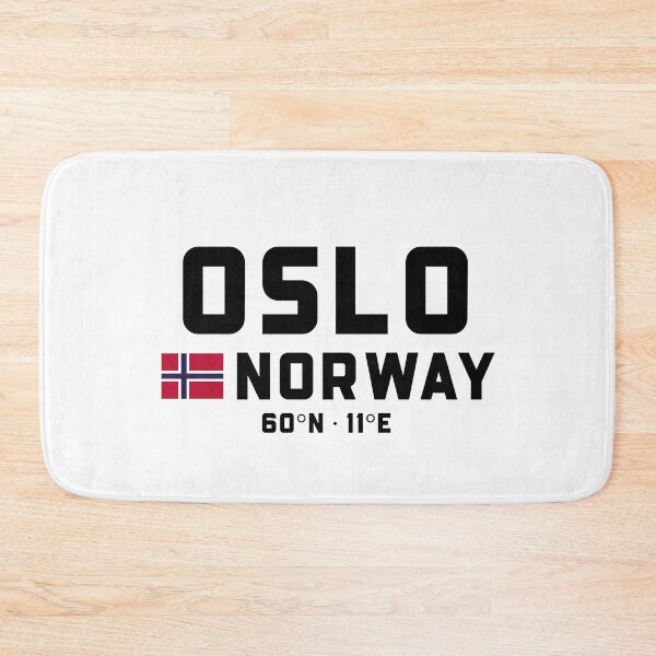 Item preview, Oslo Norway Coordinates and Flag designed and sold by Andersce.