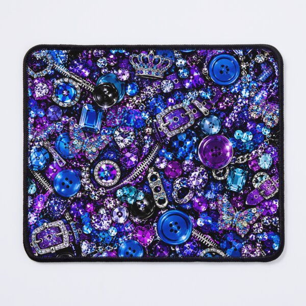 Item preview, Royal Sapphire and Amethyst Assemblage Mixed Media Art designed and sold by THE SPLATTERED HAUS BY SAGE BANKS.