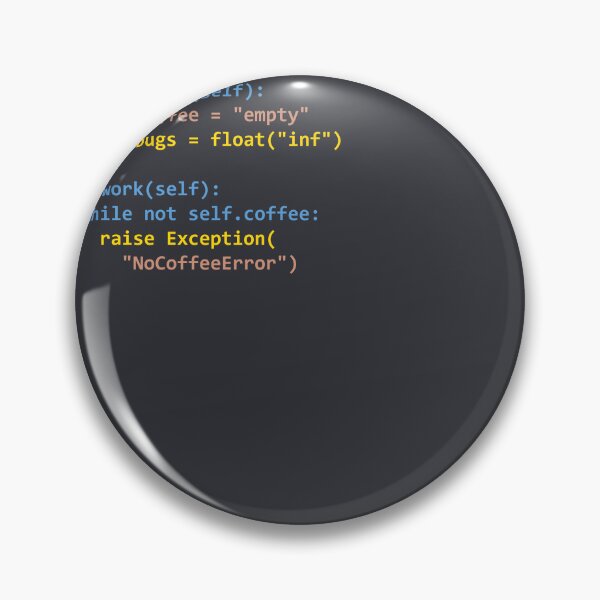 Item preview, Funny Programmer Python Code Coffee Error designed and sold by Prime-Pulse.
