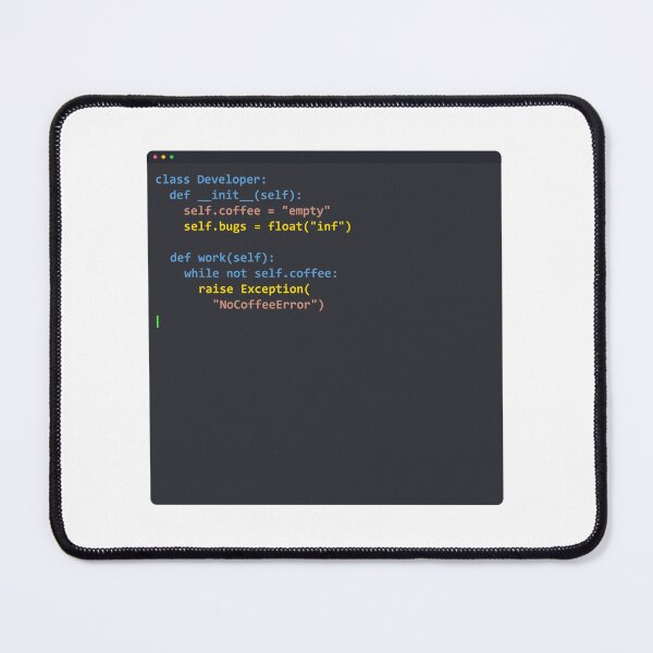 Item preview, Funny Programmer Python Code Coffee Error designed and sold by Prime-Pulse.
