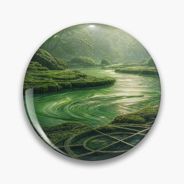 Item preview, Lush Mossy Forest River Flower of Life | Monkeybusiness designed and sold by monkeybusiness.pt.