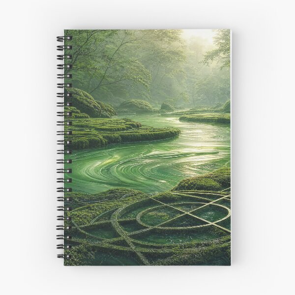 Item preview, Lush Mossy Forest River Flower of Life | Monkeybusiness designed and sold by monkeybusiness.pt.