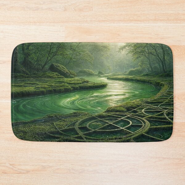 Item preview, Lush Mossy Forest River Flower of Life | Monkeybusiness designed and sold by monkeybusiness.pt.