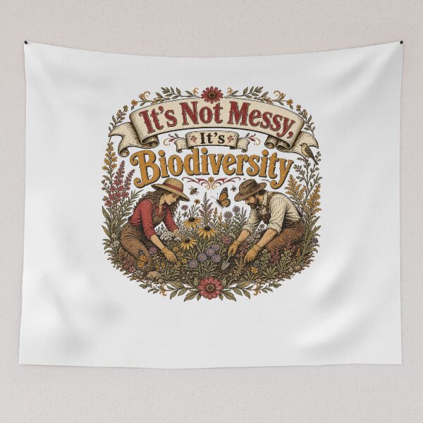 Item preview, It's not messy it's biodiversity - Native Plant Gardening – Wildflower Habitat Gardener Design designed and sold by JansenGS.