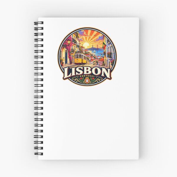 Item preview, Lisbon Portugal Vintage Travel Poster designed and sold by timiparkerart.