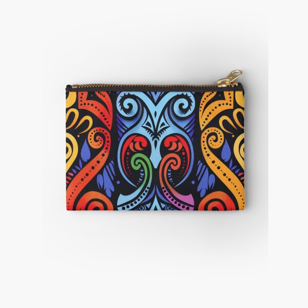Item preview, Polynesian Mix Maori Art Design Tribal Pattern Rainbow Symmetrical designed and sold by GrinGalore.
