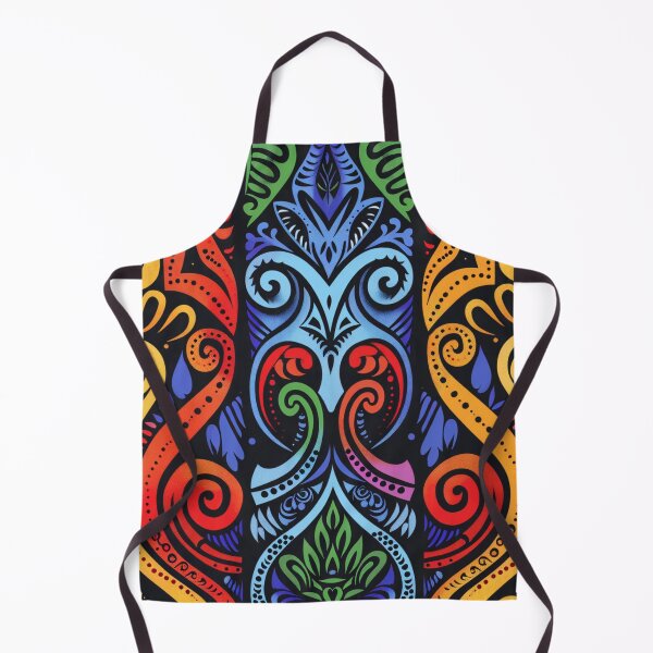 Item preview, Polynesian Mix Maori Art Design Tribal Pattern Rainbow Symmetrical designed and sold by GrinGalore.