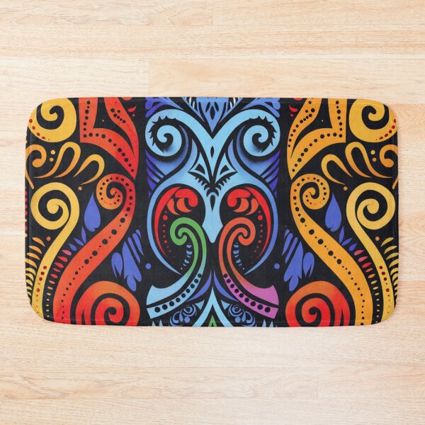 Item preview, Polynesian Mix Maori Art Design Tribal Pattern Rainbow Symmetrical designed and sold by GrinGalore.