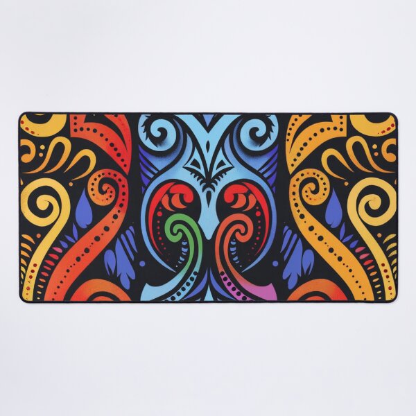 Item preview, Polynesian Mix Maori Art Design Tribal Pattern Rainbow Symmetrical designed and sold by GrinGalore.