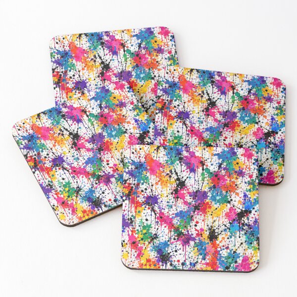 Item preview, Prismatic Spectrum Splatter Action Abstract Art designed and sold by THE SPLATTERED HAUS BY SAGE BANKS.
