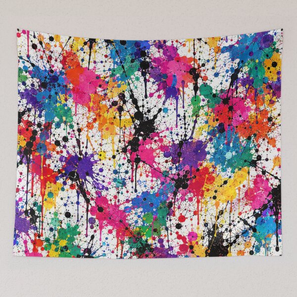 Item preview, Prismatic Spectrum Splatter Action Abstract Art designed and sold by THE SPLATTERED HAUS BY SAGE BANKS.