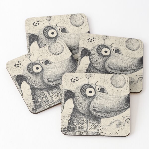 Item preview, A dog is drawn with various patterns designed and sold by anytka.