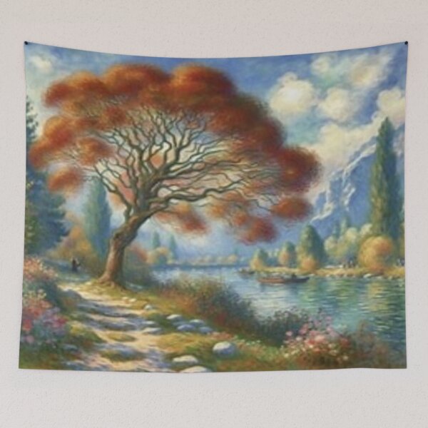 Item preview, Impressionistic landscape in the Monet style with soft color flow designed and sold by FotoworldEdel.