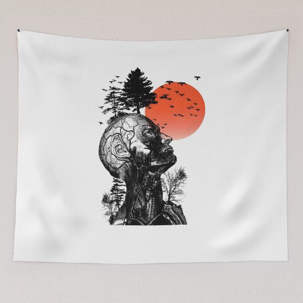 Item preview, Surreal Human Anatomy Nature Sunset Art Shirt designed and sold by Jessartsao.