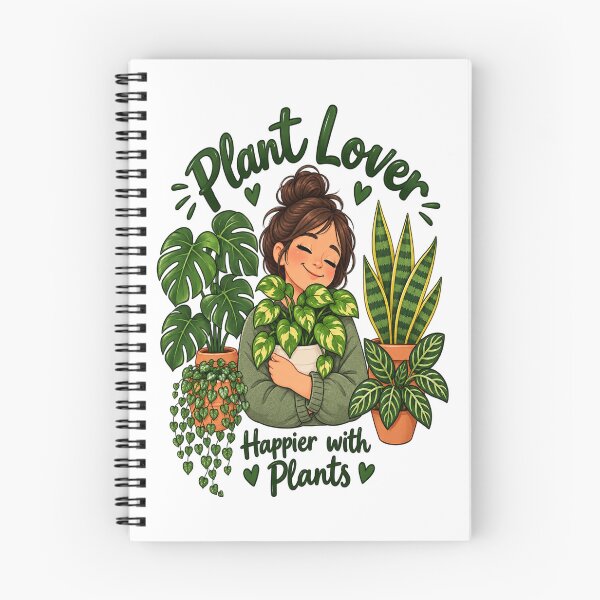 Item preview, Plant Lover – Happier with Plants Cute Houseplant Design designed and sold by NovaNest  Studio.
