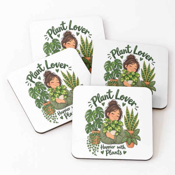 Item preview, Plant Lover – Happier with Plants Cute Houseplant Design designed and sold by NovaNest  Studio.