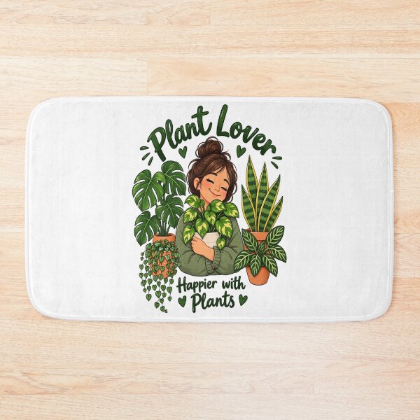 Item preview, Plant Lover – Happier with Plants Cute Houseplant Design designed and sold by NovaNest  Studio.