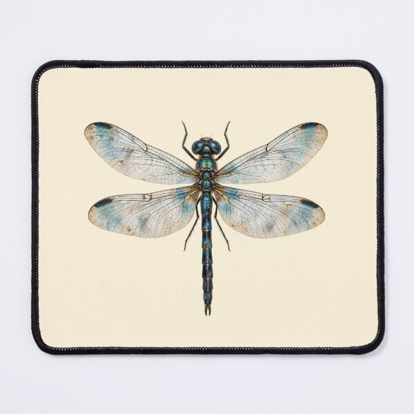 Item preview, Vintage Blue Dragonfly Antique Botanical Insect Art designed and sold by jianina-alondra.