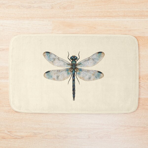 Item preview, Vintage Blue Dragonfly Antique Botanical Insect Art designed and sold by jianina-alondra.