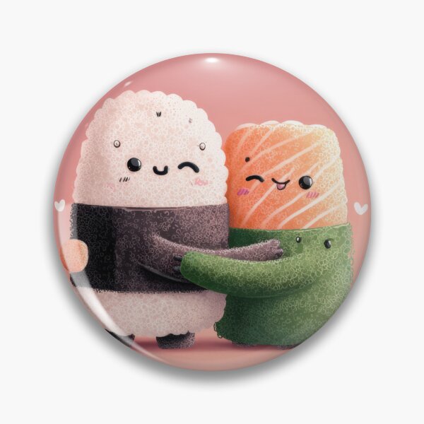 Item preview, Cute sushi characters hug each other designed and sold by anytka.