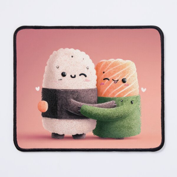 Item preview, Cute sushi characters hug each other designed and sold by anytka.
