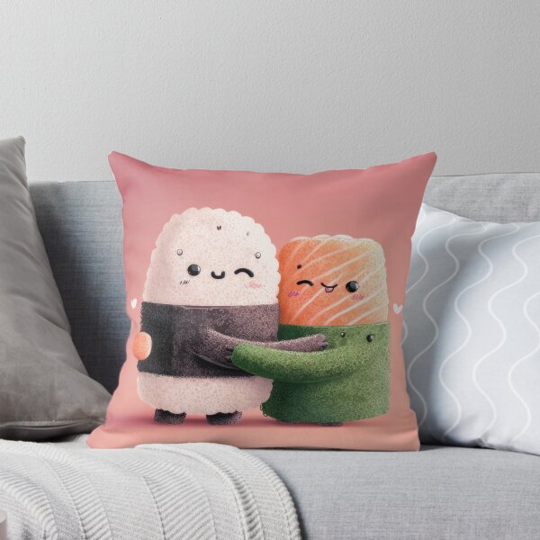 Item preview, Cute sushi characters hug each other designed and sold by anytka.
