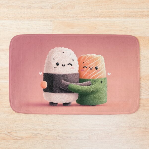 Item preview, Cute sushi characters hug each other designed and sold by anytka.