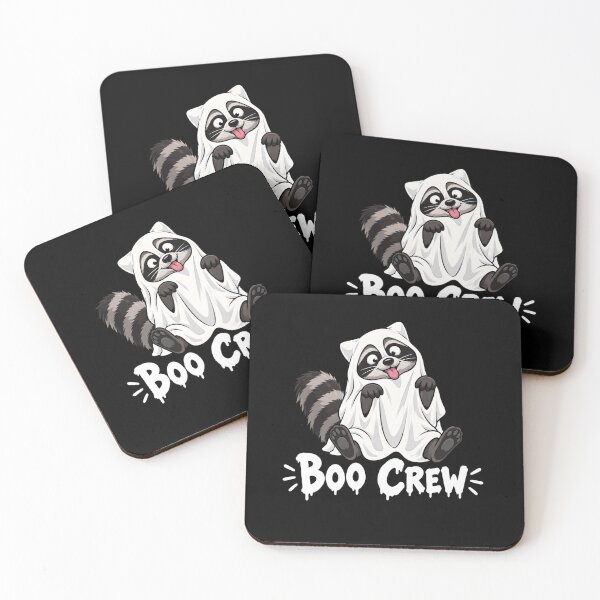 Item preview, Raccoon Boo Halloween designed and sold by TheEndDesign.