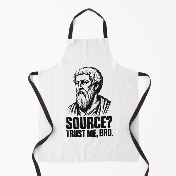 Item preview, Source? Trust Me, Bro. Vintage Greek Philosopher Art & Philosophy Humor. (Plato Meme Collection). designed and sold by SaraSumi.