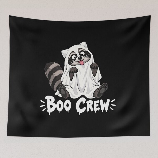Item preview, Raccoon Boo Halloween designed and sold by TheEndDesign.