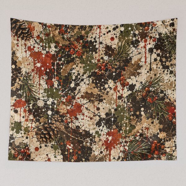 Item preview, Rustic Pinecone and Berries Mixed Media Art designed and sold by THE SPLATTERED HAUS BY SAGE BANKS.