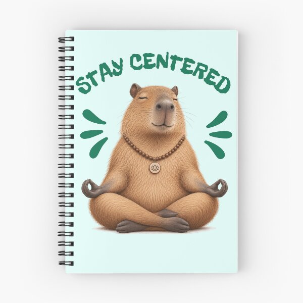 Item preview, Stay Centered Capybara Meditation Yoga Design designed and sold by gomood.