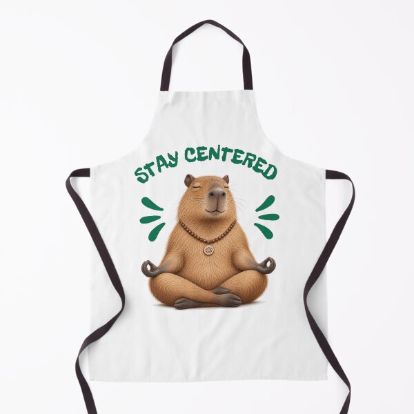 Item preview, Stay Centered Capybara Meditation Yoga Design designed and sold by gomood.