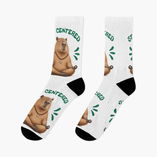 Item preview, Stay Centered Capybara Meditation Yoga Design designed and sold by gomood.