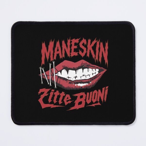 Item preview, MANESKINS ZITTIS E BUONIS Lips Rock Band  designed and sold by diaricesaltArt.
