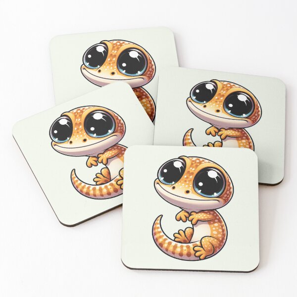 Item preview, Cute Wide Eyed Gecko Kawaii Lizard Adorable Reptile designed and sold by Safe Haven Pets.