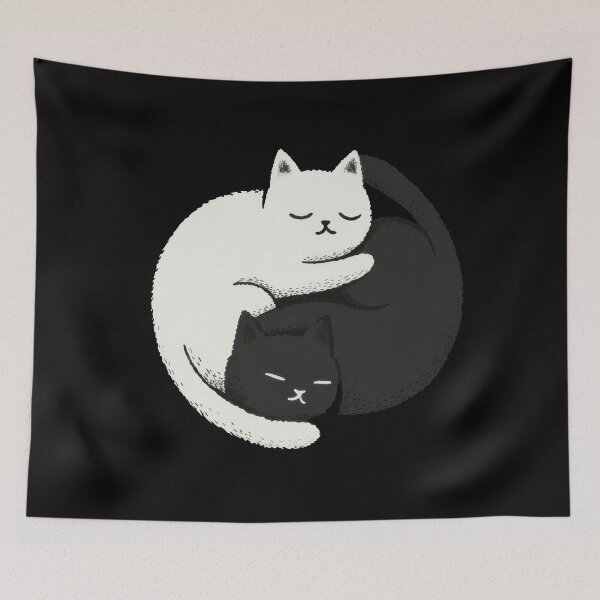 Item preview, Two cats curled up together designed and sold by anytka.