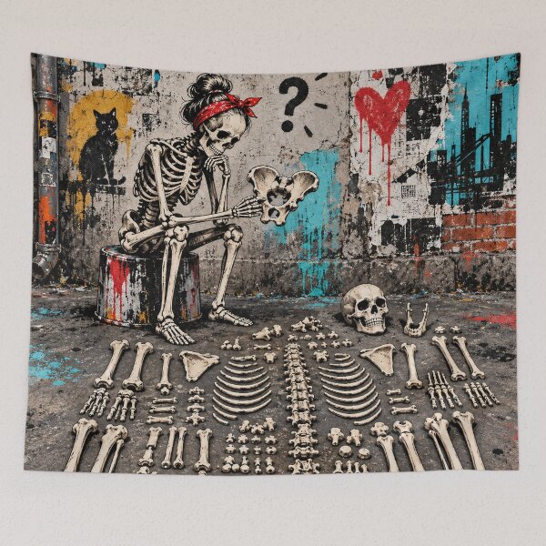 Item preview, Skeleton Sorting an Impossible Bone Puzzle designed and sold by Qenlo.